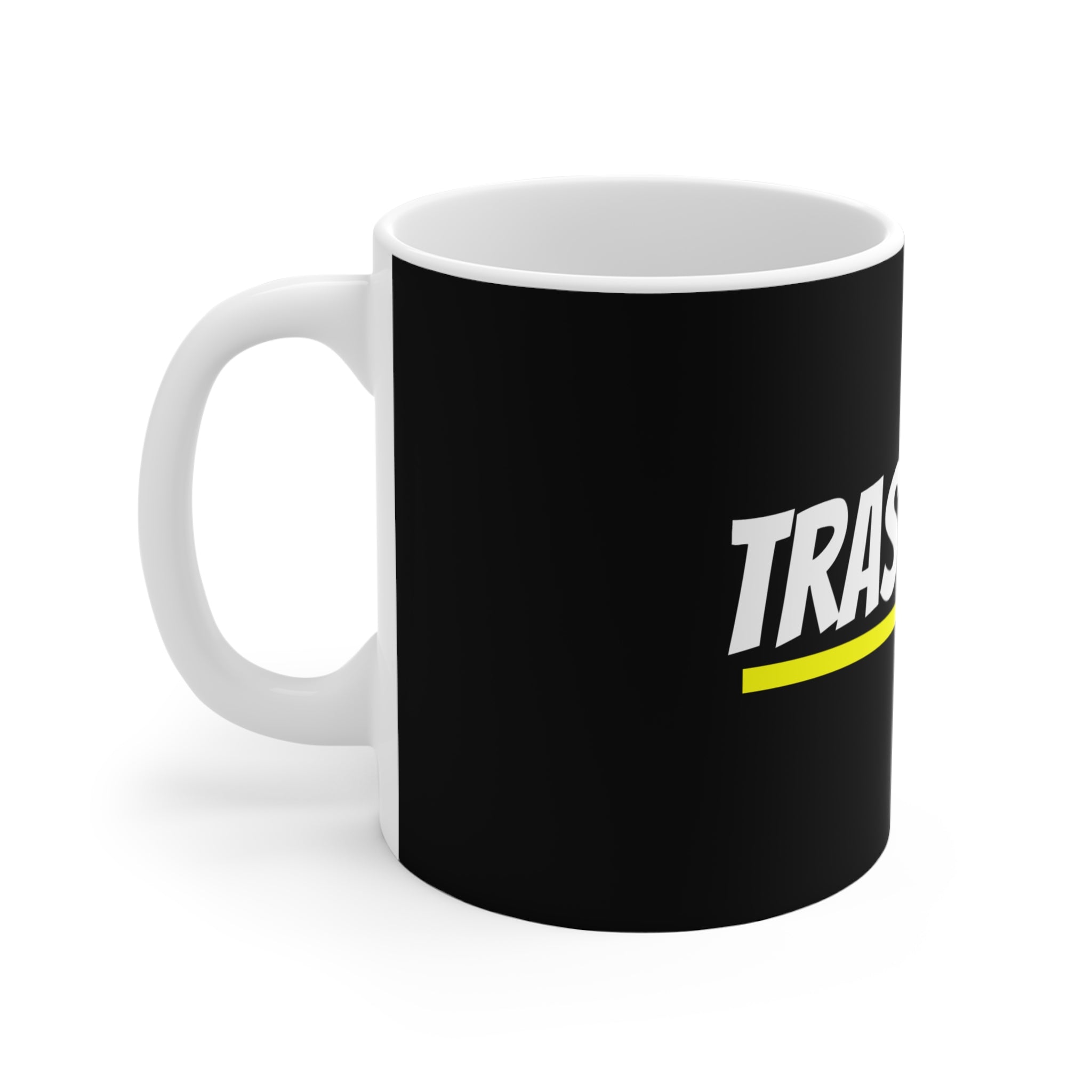 Trashy Fun Mug | 11oz Coffee Cup, Funny Gift for Friends, Party Mug, Humorous Drinkware, Cute Typography Design