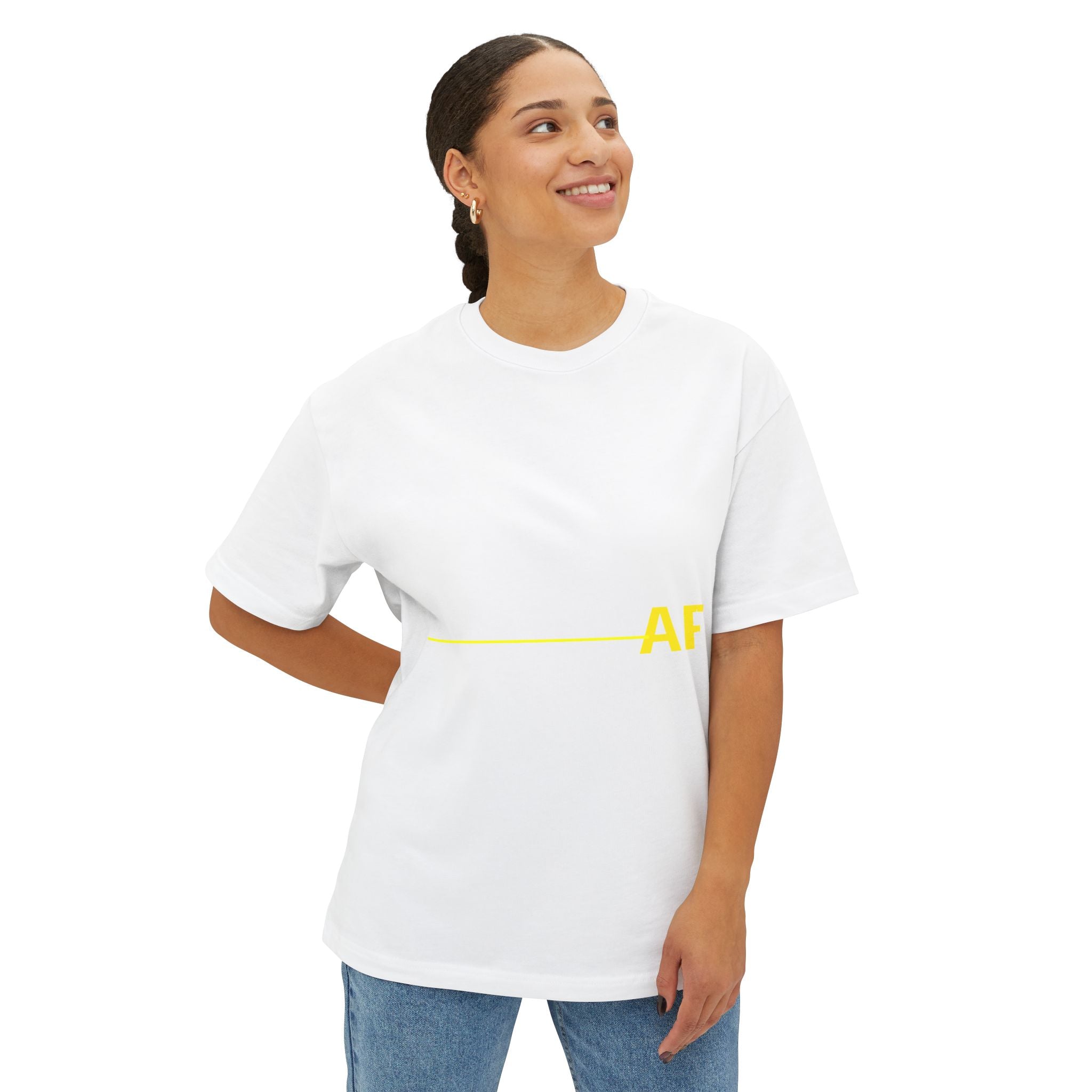 Trashy AF Unisex Oversized Boxy Tee - Comfy Statement Shirt, Casual Wear, Gift for Friends, Trendy Fashion Tees, Streetwear Essentials
