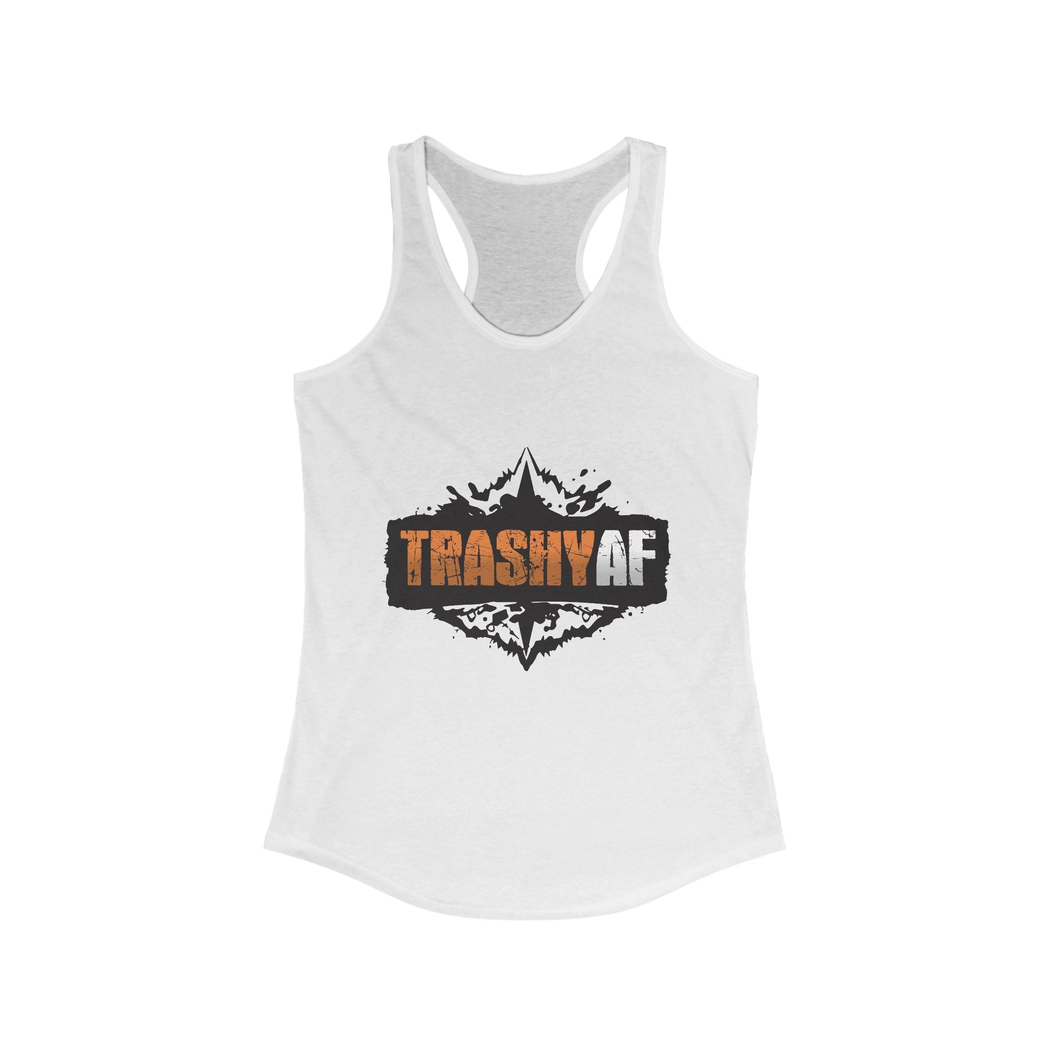 Trashy AF Women's Racerback Tank Top, Funny Workout Shirt, Casual Fitness Tee, Gift for Her, Summer Activewear